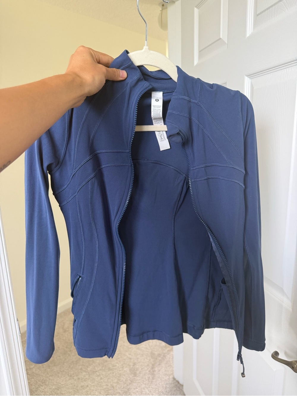 Lululemon Blue twill Define Jacket